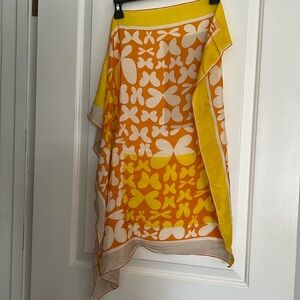 Vintage Vera Neumann Square 100% Silk Scarf 30x30